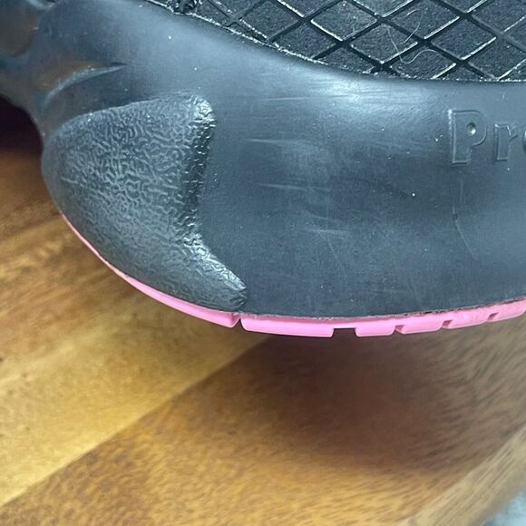 Propet Stability X Strap Womens Sneaker 8.5N (AA) Black Pink Hook & Loop WAA033M - Picture 8 of 15